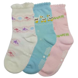 Royal 100 Cotton Ankle Length Socks For Baby Kids (Pack of 3)