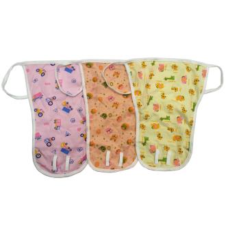 Royal 100 Re-usable Printed Cotton Cloth Nappies with Lace For Baby Kids(Pack Of 3)