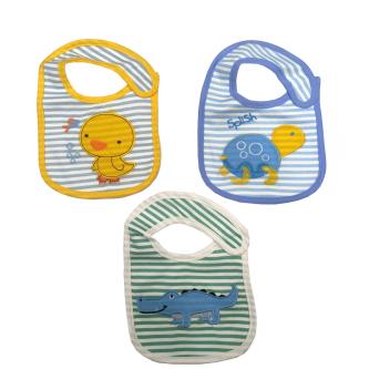 Royal 100 Soft Cotton Bibs For Baby Kids (Pack of 3)