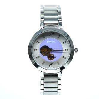 Sonata Unveil Watch with Silver Dial Stainless Steel Strap Watch For Women