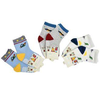 Royal 100 Cotton Ankle Length Socks For Kids (Pack of 6)