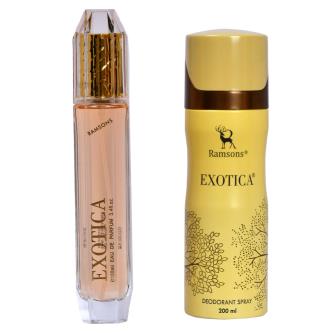 Ramsons Exotica Deodorant & Eau De Perfume Gift Set For Men & Women (100ML & 200ML)