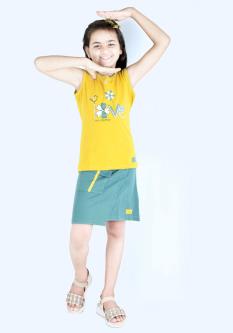 Water Lily T-Shirt & Skirt For Girls