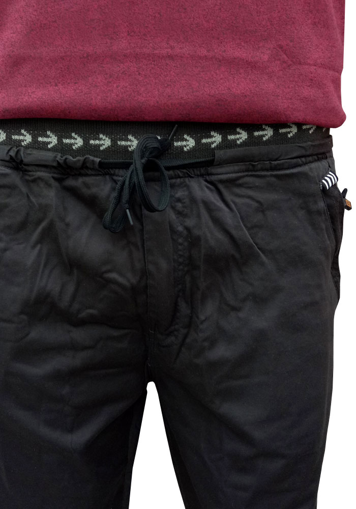 Black Wine Track Pants For Men