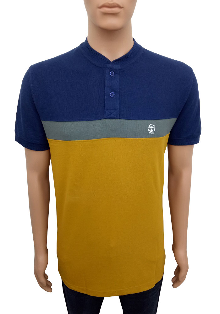 4 Four Squares Solid Men Polo Neck Blue T-Shirt - Buy 4 Four Squares Solid  Men Polo Neck Blue T-Shirt Online at Best Prices in India