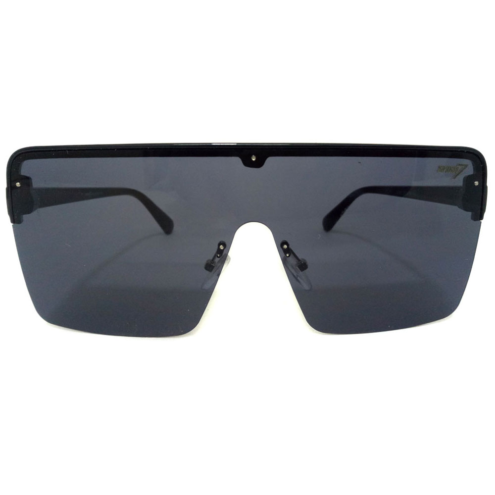 Mens Iconic Shield Racer Flat Top Mobster Plastic Sunglasses –  superawesome106