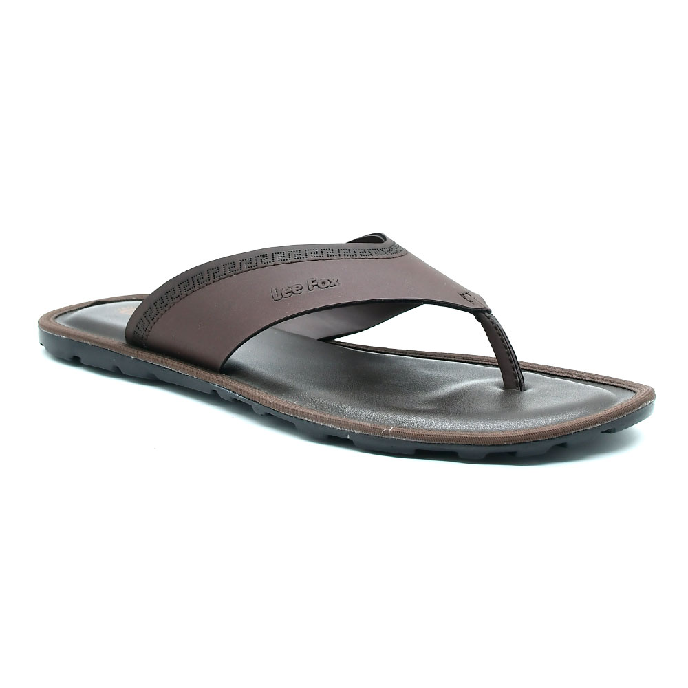 Lee Fox Men's Black PU Sole Outdoor Sandals (8 UK) : Amazon.in: Fashion