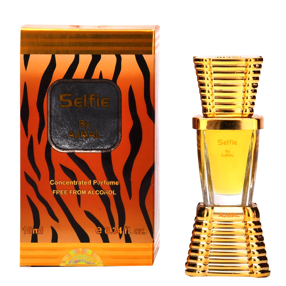 Ajmal Selfie Concentrated Perfume Free From Alcohol Attar For Men & Women (10ML)