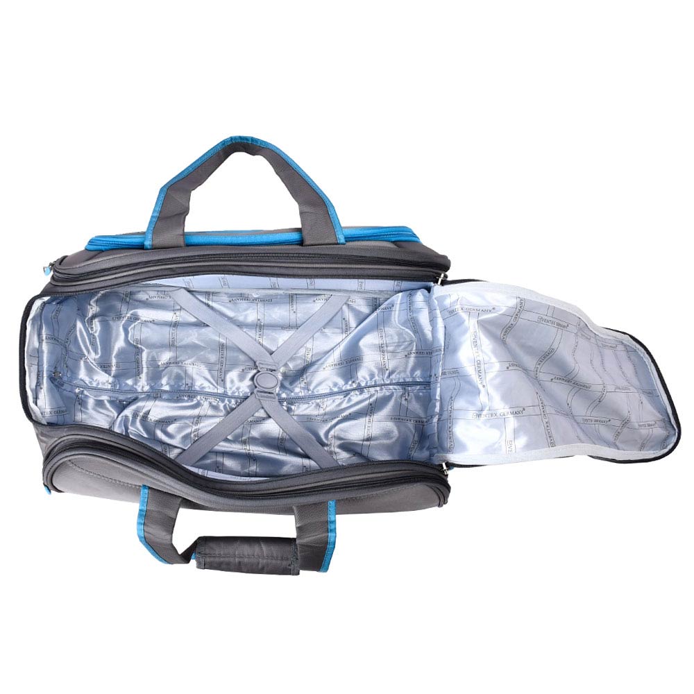 Ventex Germany Blue 24 Inch Polycarbonate Checkin 4 Wheel Trolley Suitcase  with TSA Lock and Wheel Lock  Amazonin Fashion