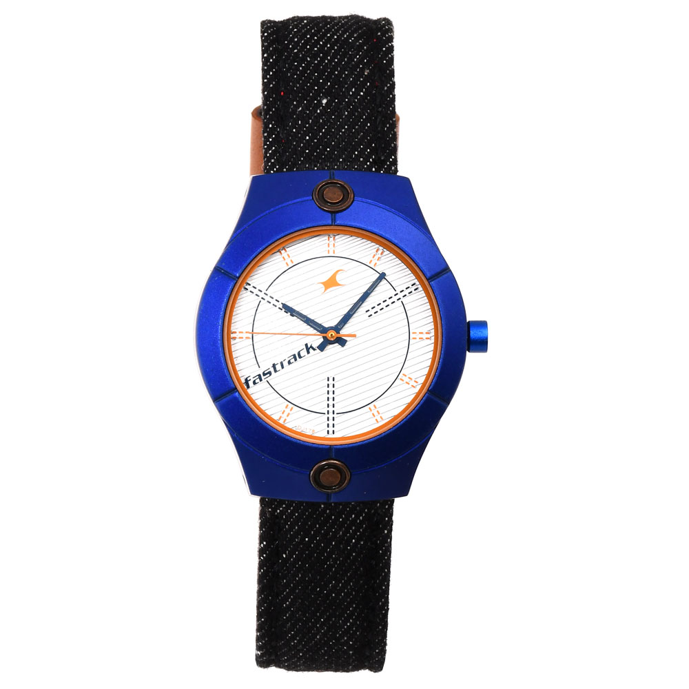 Fastrack Blue Dial Blue Denim Strap Watch, White, 3187Sl01 / 3187Sl01,  White, strap: Buy Online at Best Price in UAE - Amazon.ae