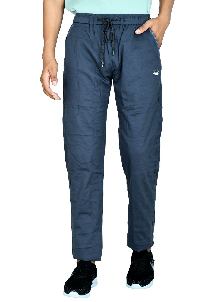 Black Wine Track Pants For Men