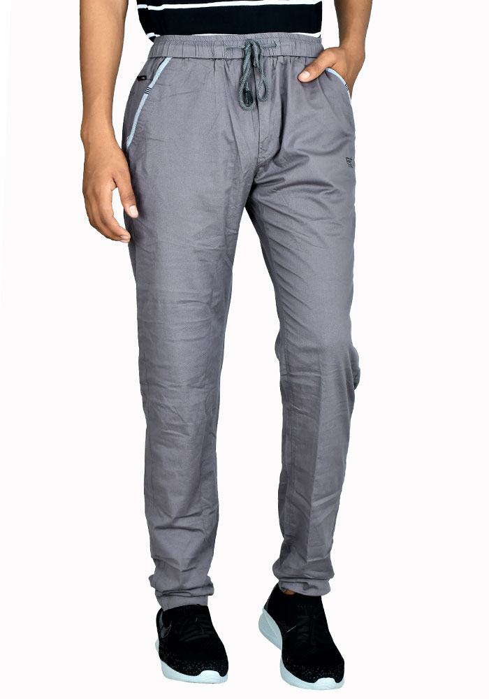 Black Wine Track Pants For Men