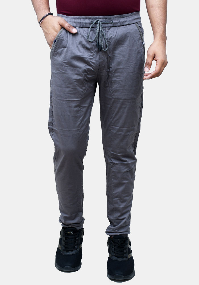 Black Wine Track Pant For Men