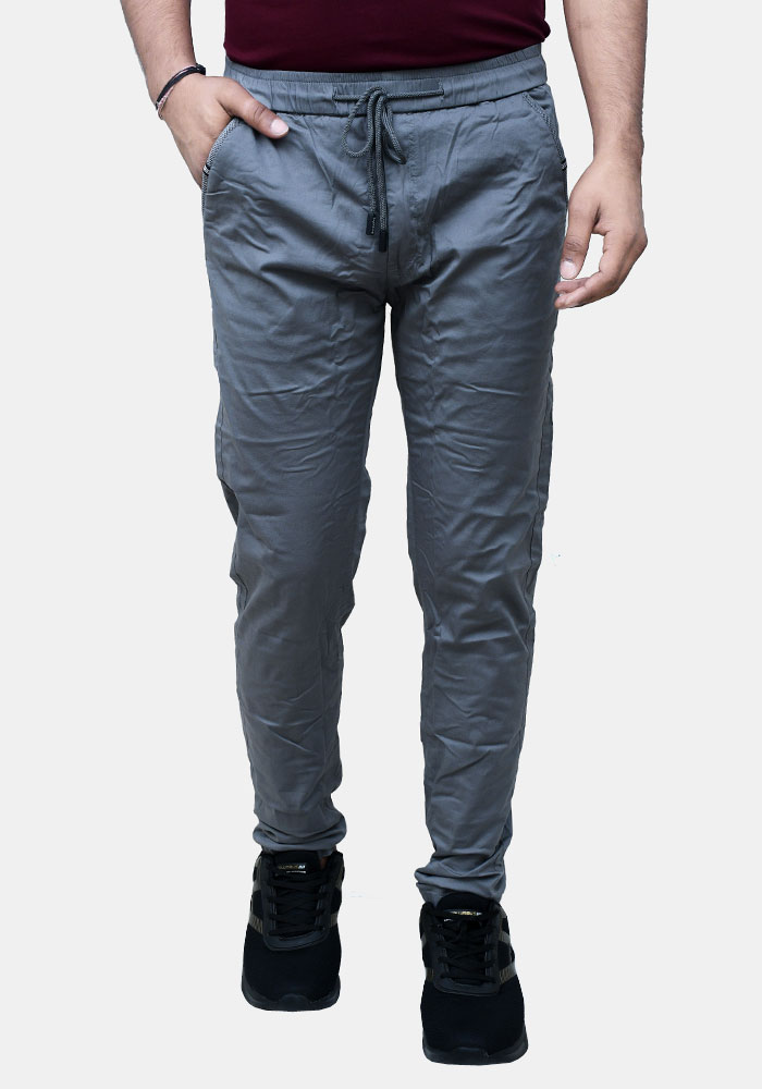 Black Wine Track Pant For Men