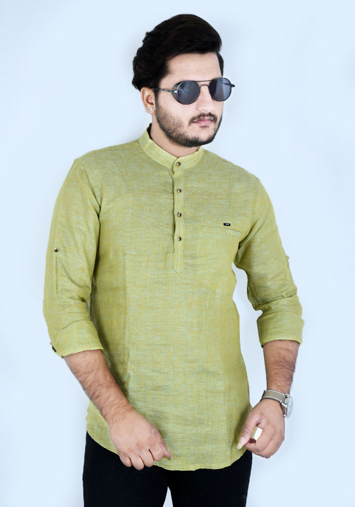 Wave Shirt Style Kurta For Men