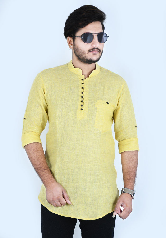 Wave Shirt Style Kurta For Men