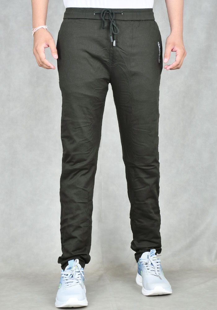 Black Wine Track Pant For Men