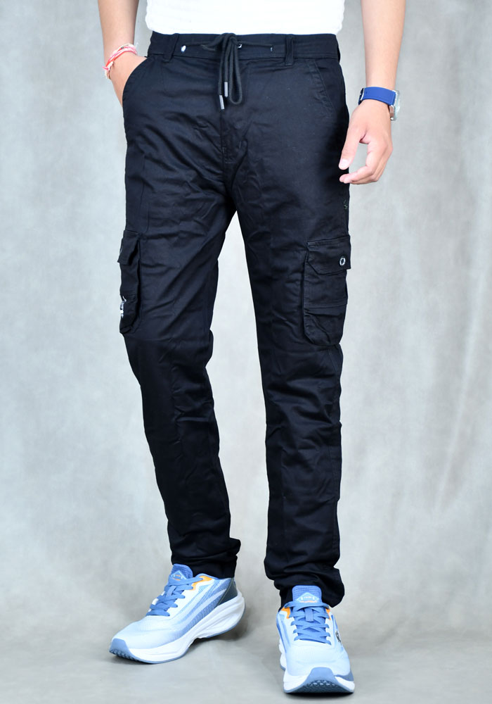 Black Wine Track Pant For Men