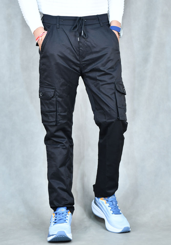 Black Wine Track Pant For Men