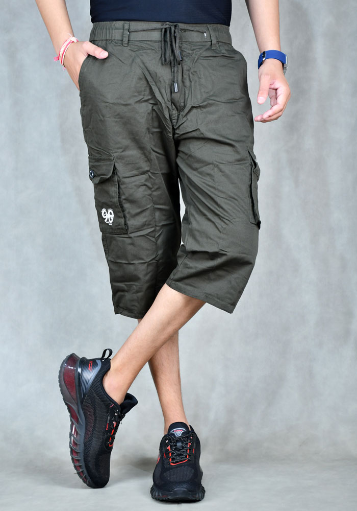 Black Wine Capri For Men