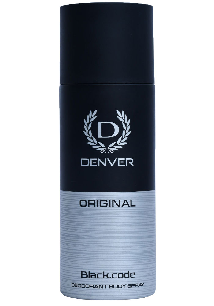 Denver Original Black Code Deodorant Body Spray For Men (150ML)