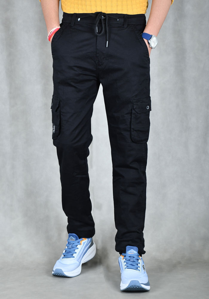 Black Wine Track Pant For Men
