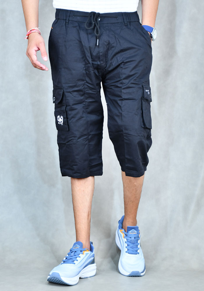 Black Wine Capri For Men