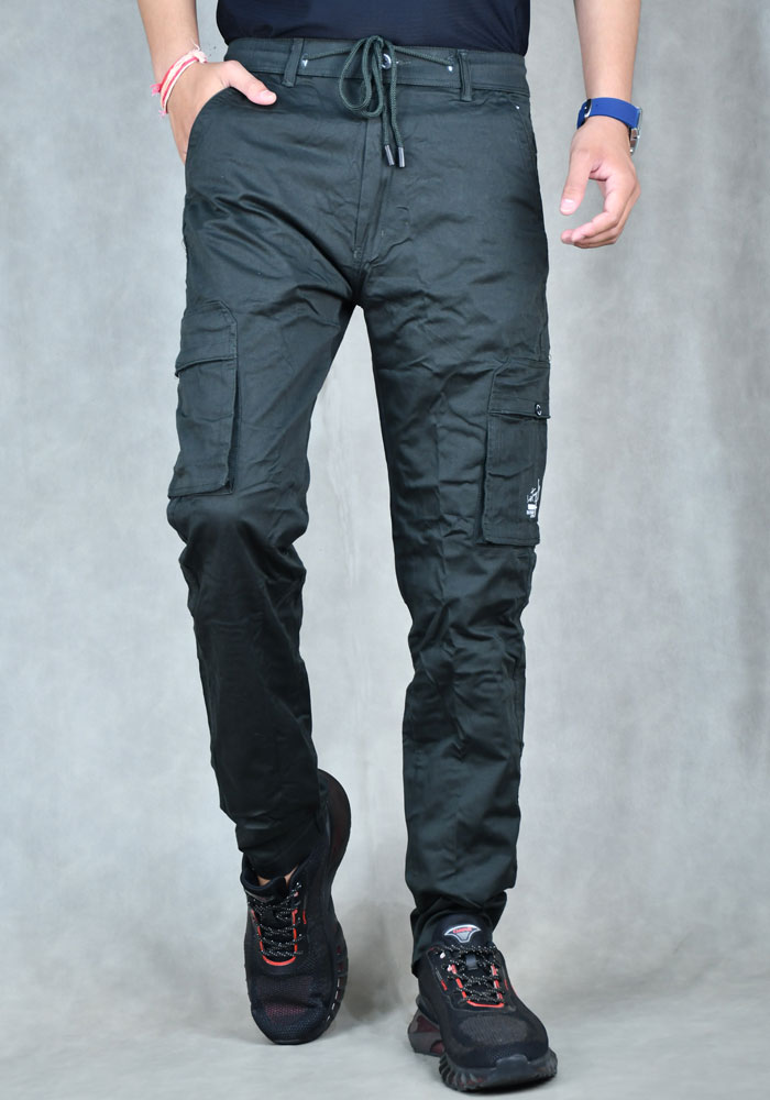 Black Wine Track Pant For Men