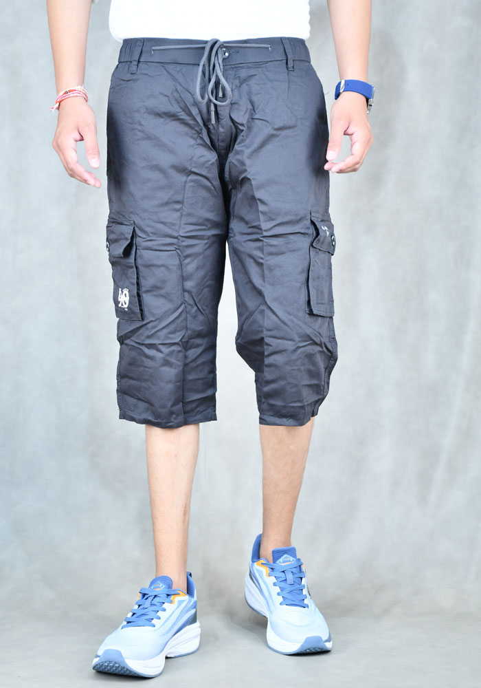 Black Wine Capri For Men