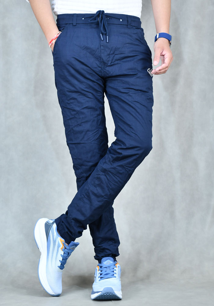 Black Wine Track Pant For Men