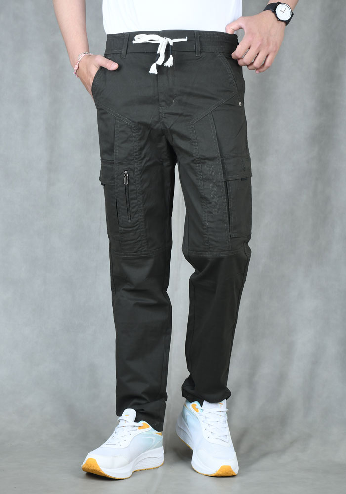 Black Wine Track Pant For Men