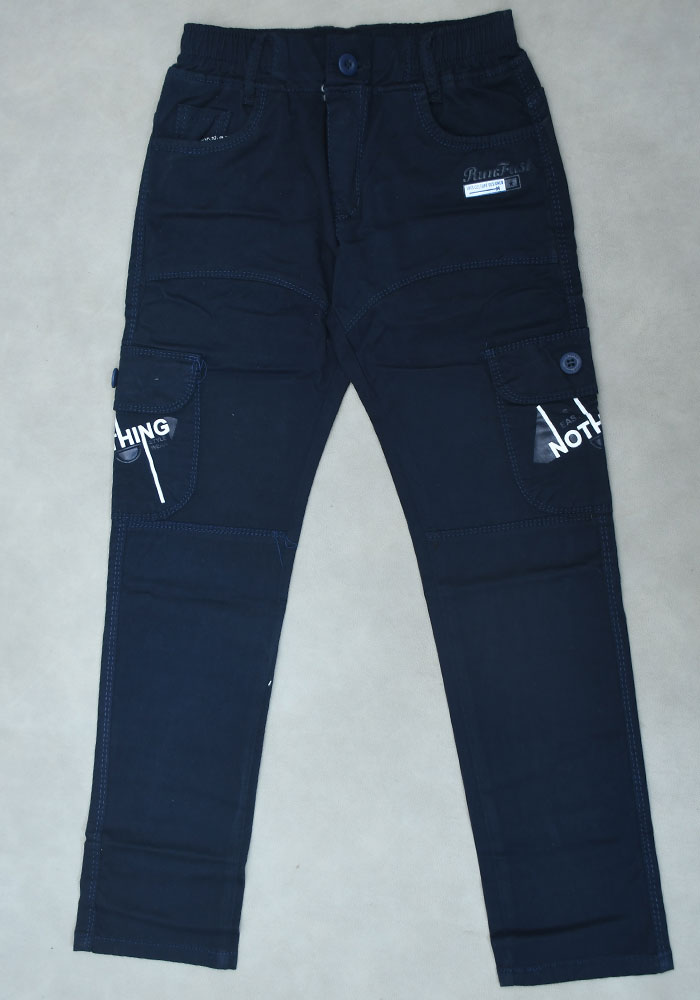 Little Sailor Cotton Jeans For Boys