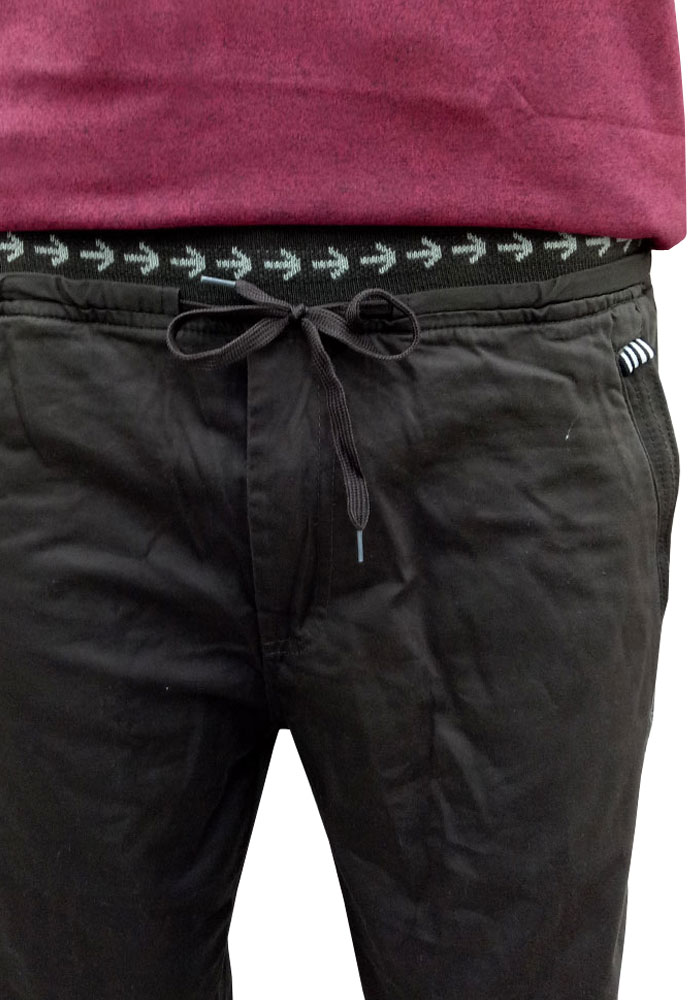 Black Wine Track Pants For Men