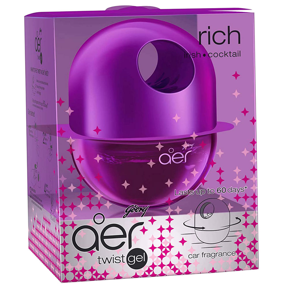 Godrej Aer Rich Irish Cocktail Car Freshener Gel (45GM)