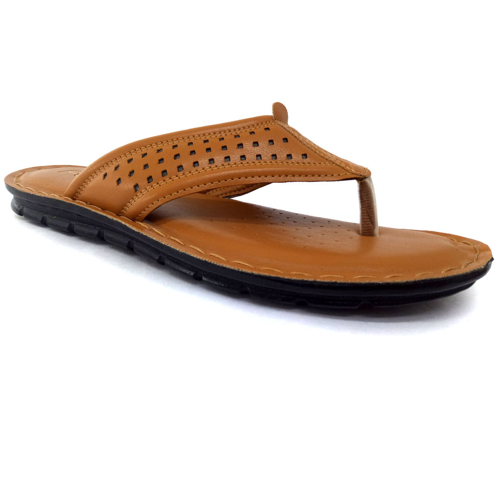 Mens Brown Leather Slipper Available Size 5 To 10 Inch, Formal Slipper  Ingredients: Herbal Extract at Best Price in Dahod | Jay Saibaba Footwear